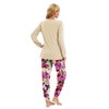 Famulily Womens Pajamas Casual V Neck Long Sleeve Top and