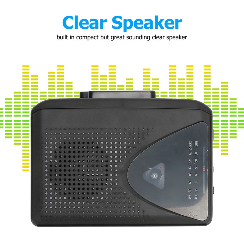 Cassette Player Retro Stereo 2 Charging Methods Portable Tape Player