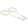 2 Player Badminton Racquets Set Lightweight Carbon Composite Double Rackets