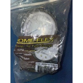 HOME-FLEX Pressure Test Gauge 0-15 PSI 3/4” FIP Threads Schrader Valve
