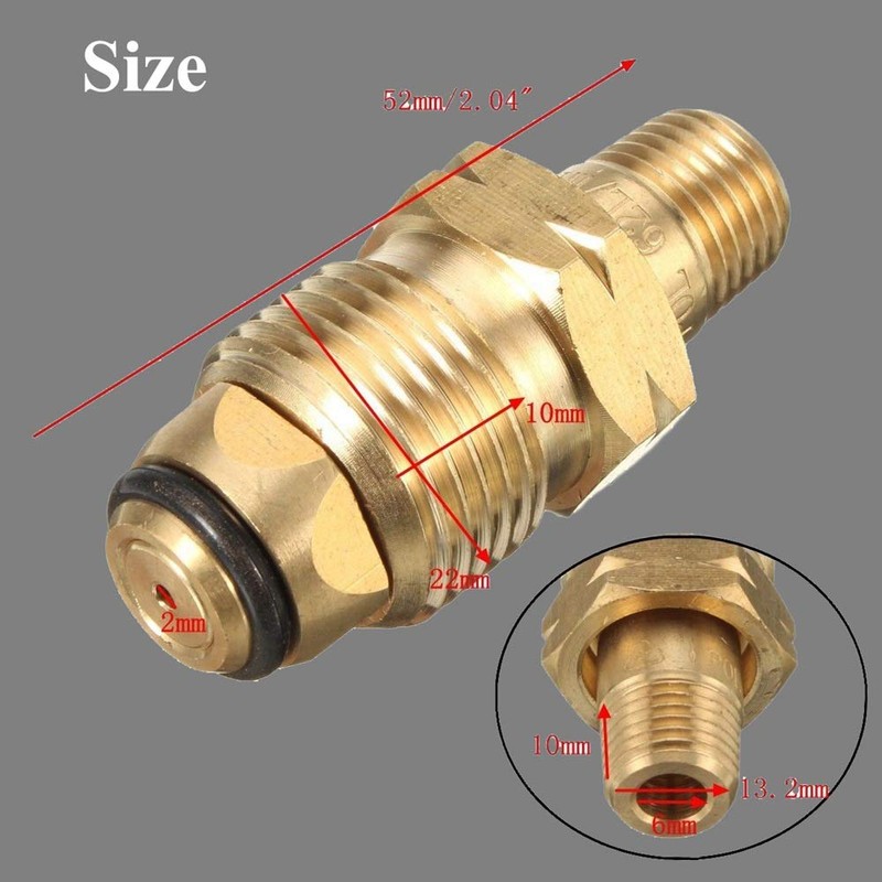 FASTROHY 2 Packs Universal Propane LP LPG Gas Cylinder Tank
