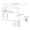 Shower Extension Arm Stainless Steel High Rise Shower Arm with