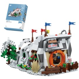 LOZ Mini Blocks 1922 Christmas Ski Resort Amusement Parks Building Blocks, 936 Pieces Christmas Themed Clamping Blocks Model Kit, Christmas Toy Gifts for Children Adults