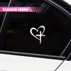 KITUREK Love Cross Sticker Decal, Love Heart Cross Stickers, Decal