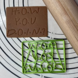 How you doing? Friends Cookie Cutter & Mold Produced by 3D Kitchen Art