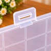Clear Plastic Jewelry Organizer Box for Beads & Small Accessories