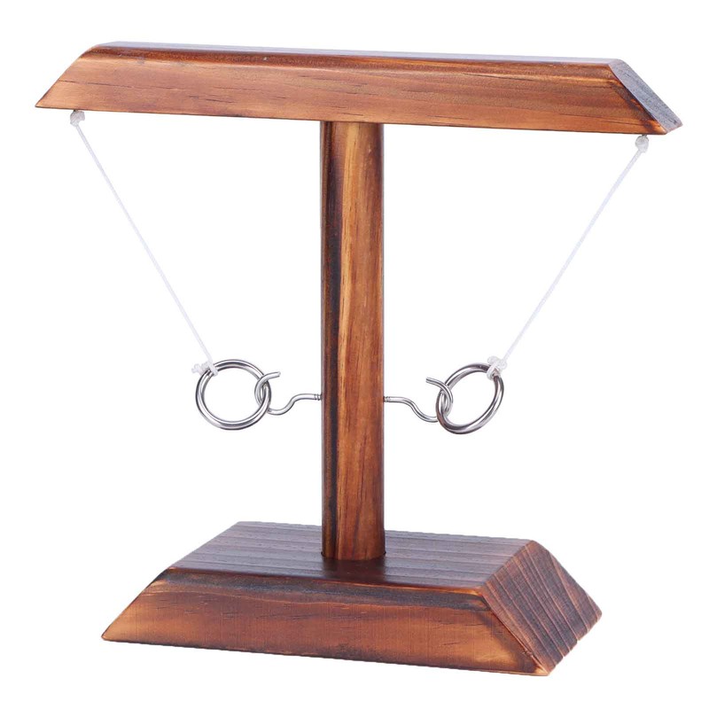 Throwing Game Set Wooden Hook Shot Toy Interactive Games for