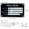 Blank Aluminum ID Plates, Metal Identification Plate, Serial Number Tag,