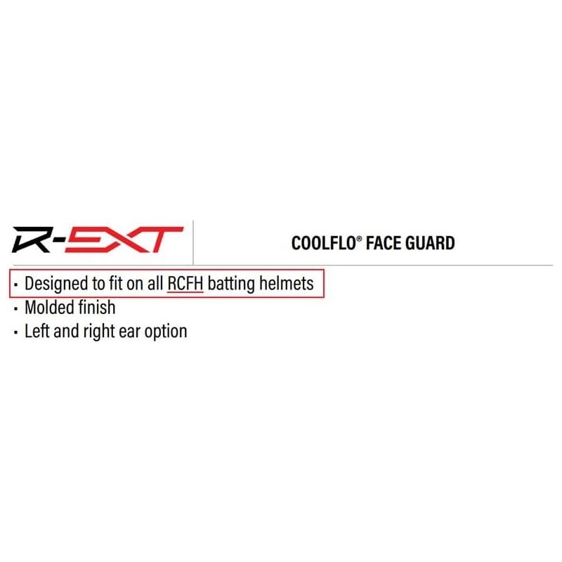 Rawlings R-EXT COOLFLO - Protector Facial para Casco de bateo