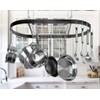 Kinetic Pot Rack, Oval, Black