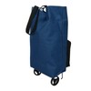 Foldable Shopping Cart with Wheels, Reusable Shopping Cart Bag, Large