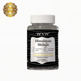 WXW Pure Himalayan ShilajitGummies -Organic,with Fulvic Acidand Trace Minerals, for Men &Women,Better Than Shilajit Resin lNo addedsugar l60 Grain Healthcare Optimum Dietary - Specification: 1 bottle shilajit
