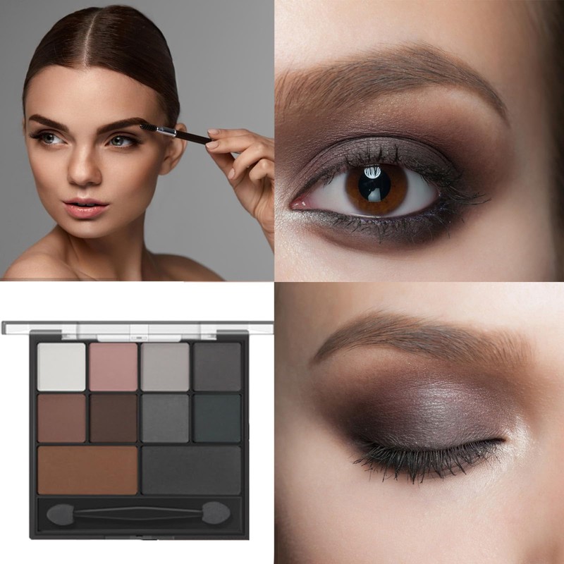 Fychuo Smokey Eyeshadow Palette Black Eyeshadow Grey Eye Shadow Pallets