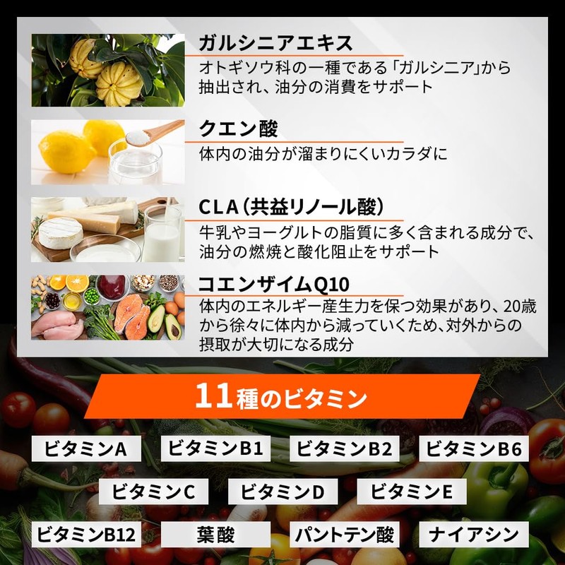 ザプロ L-カルニチン 22,500mg CLA HMB BCAA コエンザイムQ10 マルチビタミン カルニチン サプリ