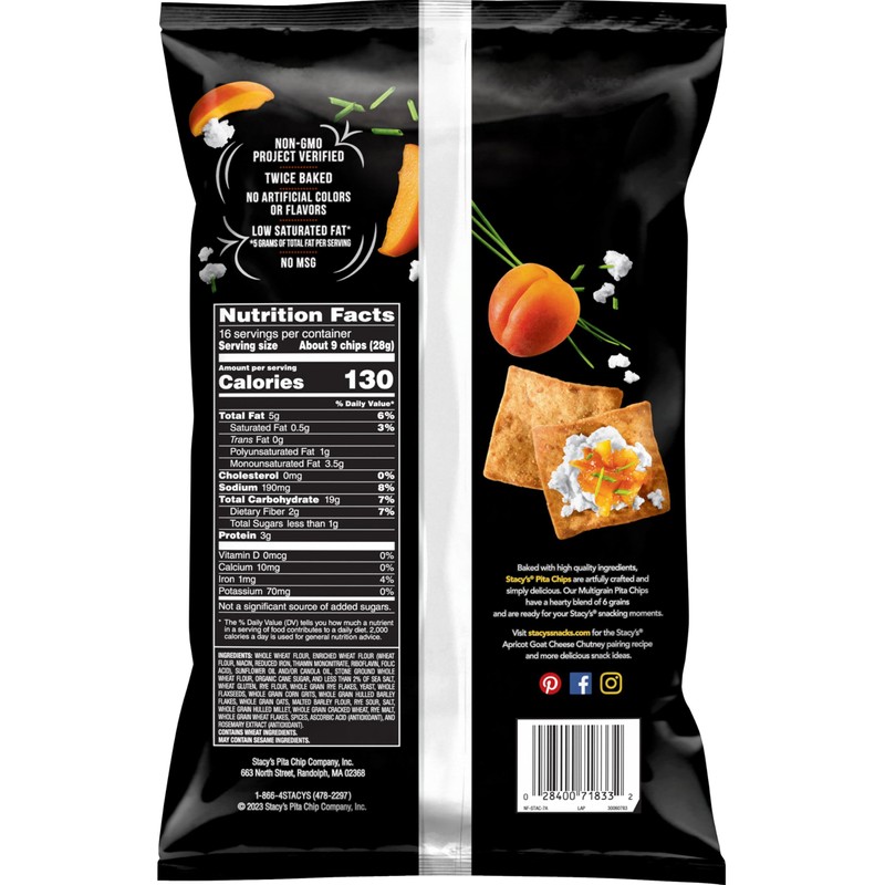 Stacy's Pita Chips, Multigrain, 16 oz Sharing Size Bag