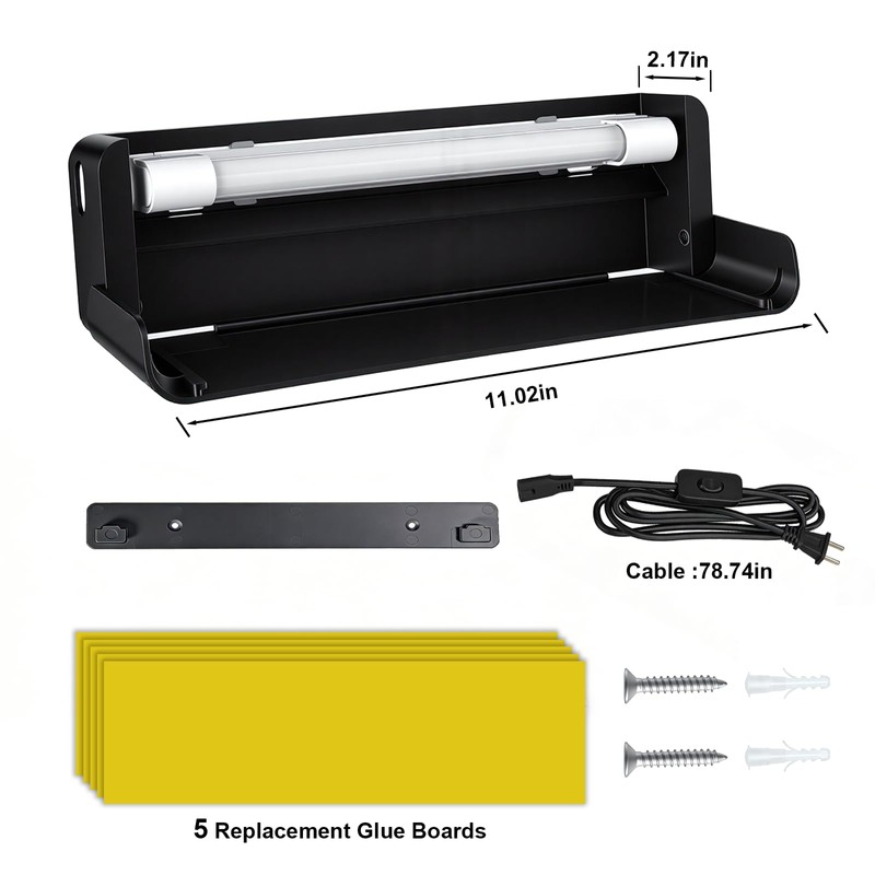 2 Pack UV Fly Light Trap Indoor for Home Gnat