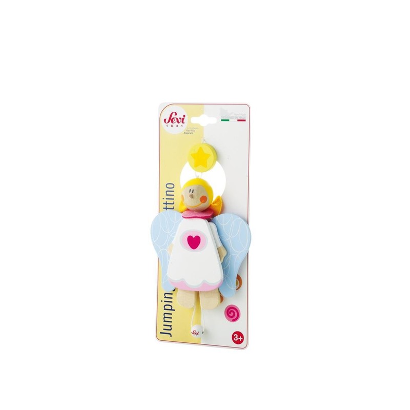 Sevi Jumping Jack Toy Guardian Angel Girl