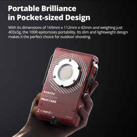 Ambitful Q100Lite Combo 100W LED Video Light, Portable COB Photography Camera Light, Bi-Colour 2700K-6500K with 5000mAh Power Stick App Control, Reflector + Diffuser, Carry Bag