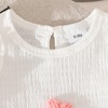 eqenkely Vestiti per Neonata Senza Maniche Top+Shorts Stampato 2 Pcs