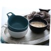 KICHOUSE Portable Stylish Ceramic Salad Bowl Kitchen Bowl for Salad