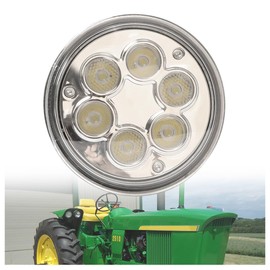 Par36 30W Agriculture Round LED Work Light 4.5" Replace 4410, 4411 Sealed Beam, Tractor LED Compatible with Allis Chalmers Ford International John Deere Case Tractor 12V (Hi-Lo Beam)