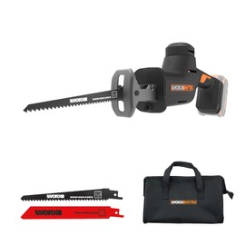 WORX 20V Compact Electric Cordless Reciprocating Saw, 1” Stroke Length, Brushless Motor for 50% Longer Runtime, Lightweight Design for One-handed Operation –Tool Only WX501L.9