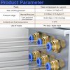 Annegk Pneumatic Connector Pneumatic Bulkhead Fitting Push In Fitting Bulkhead