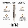 Vargo Titanium Flint Lighter - Compact and Durable Alcohol or
