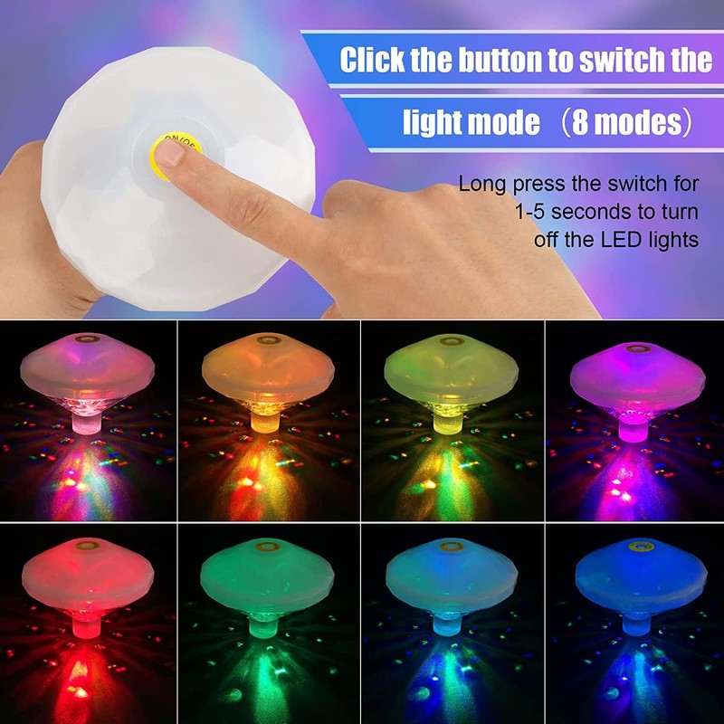 Floating Pool Lights, Pool Lights with 6 Dynamic Lighting Effects,