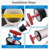 T-Handle Scupper Plugs Expansion Rubber Plugs Boat Drain Plug Twist-Turn