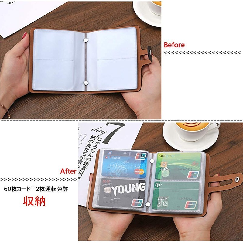 JERLA Card Case, Credit Card Case, Card Holder, Large Capacity,