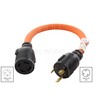 AC WORKS Generator to Transfer Switch L14-30 Inlet Box Adapter