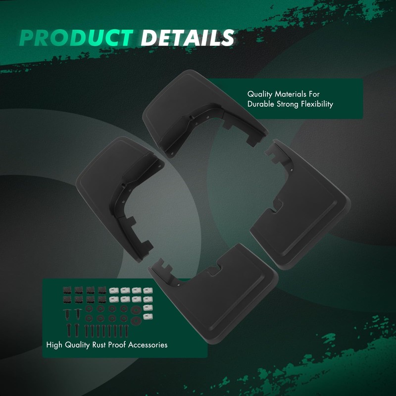 SCITOO Mud Flaps 4PCS suitable for Ford F-150 2021-2023 front