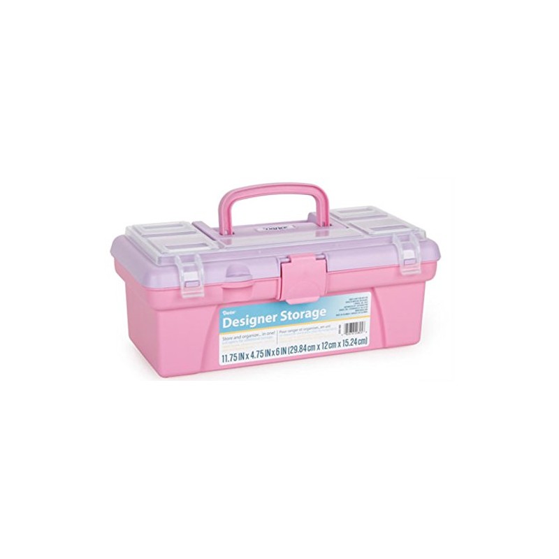 Vanity Storage Box - Pink/Blue - 12 inches