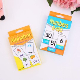 Educational Flash Cards, Number Flash Cards for Kids Children Toddlers Early Learnings 51 Flashcards