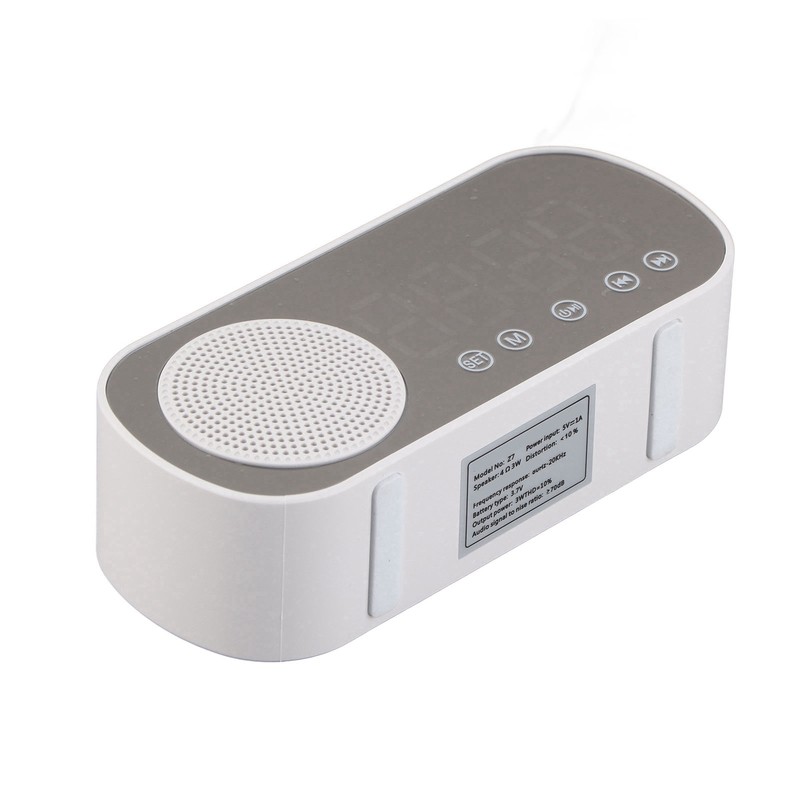 Digital Alarm Clock HIFI FM Radio Rechargeable Bluetooth 5.0 Speaker