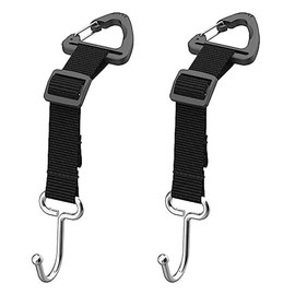 YIKANGHENG Car Seat Back Storage Hook, 2 Pcs 7.87 Inch Adjustable Stainless Steel Triangle Holder for Car Seat Back Convenient Storage (Triangle)