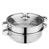 Steamer Pot for Cooking 11 inch Steamer Pot, 2-tier Multipurpose