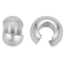 Adabele - 20 abalorio sueltas de plata de ley 925 de 5 mm, hipoalergénicas para hacer joyas, manualidades, SS227-5