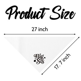 Big Sis Dog Bandana, White Pet Dog Scarf Accessories, Pregnancy Announcement Baby Reveal, Pet Dogs Triangle Scarf, Pets Bandana for Small Medium Dogs, Baby Announcement