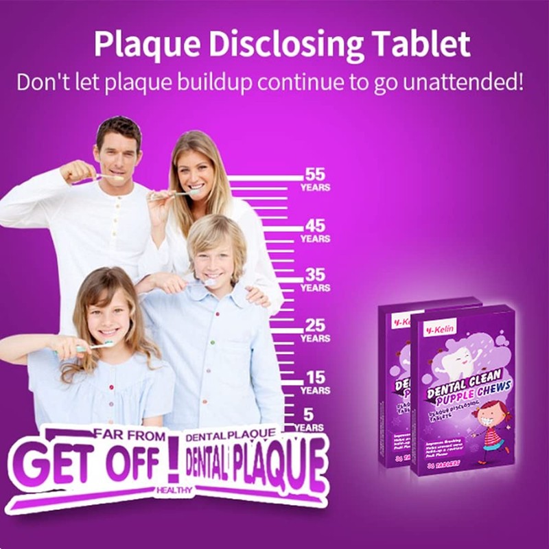 Dental Plaque Disclosing Tablets for Kids & Adults - Showing
