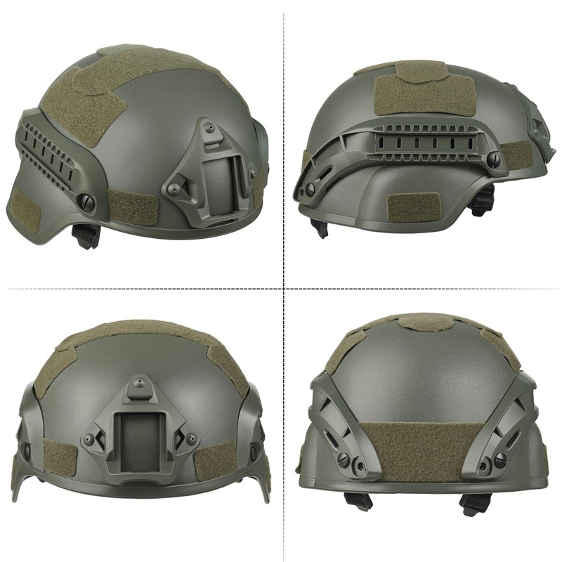 VPZenar Military Helmet,Airsoft Mask Full Face Protection and Googles,MICH Helmets
