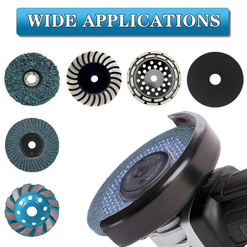 Saipor 5/8''-11 Thread Angle Grinder Flange Nut, Metal Quick Release