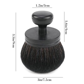 Extra Large Body Makeup Brush - Self-Tanning Applicator for Effortless Tan Blending on Legs and Back - Versatile Sunscreen Brush for Face and Body Beauty (black)