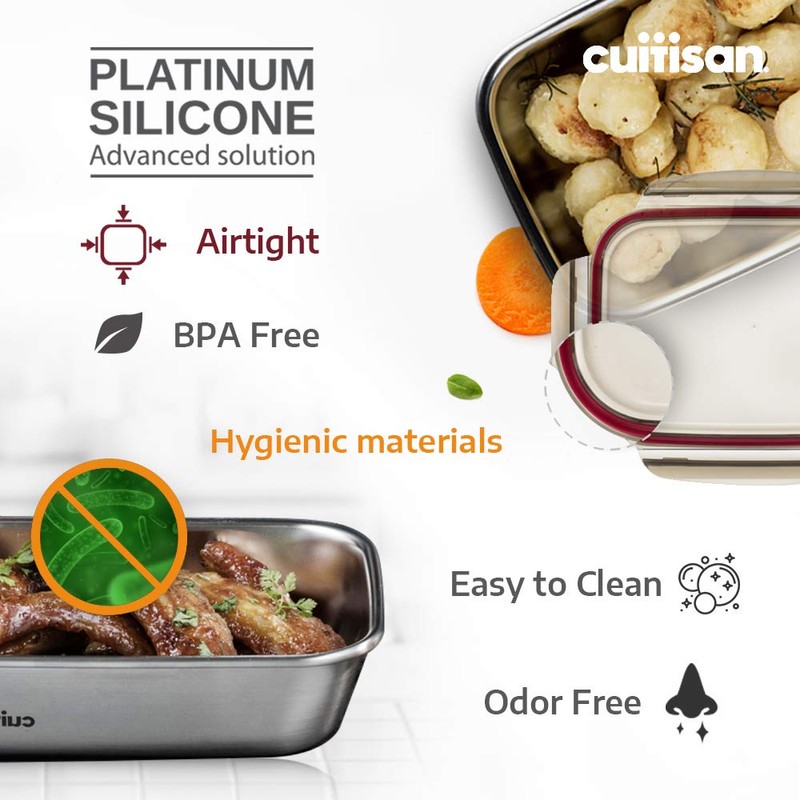 CANDL Cuitisan (Flora) Food Storage Container Stainless Steel with Clip