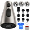 Kitchen Faucet Head Replacement, 3-Function Pull Down Spray Head with