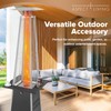 Aspect Living Pyramid Flame Patio Heater Accessory Table, Steel Construction,