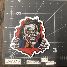 The Joker Adult Humor Sticker For Skateboard Guitar Ect New3