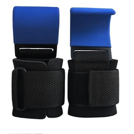 Just Fitee Weightlifting Hooks, Lifting Aids, Strength Training, Bodybuilding Straps, Lifting Aid, Easylift Weightlifting Handle Buckles, Bodybuilding (Blue)
