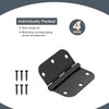 Rounded Door Hinges 3 x 3 inch, 5/8 Radius, Matte